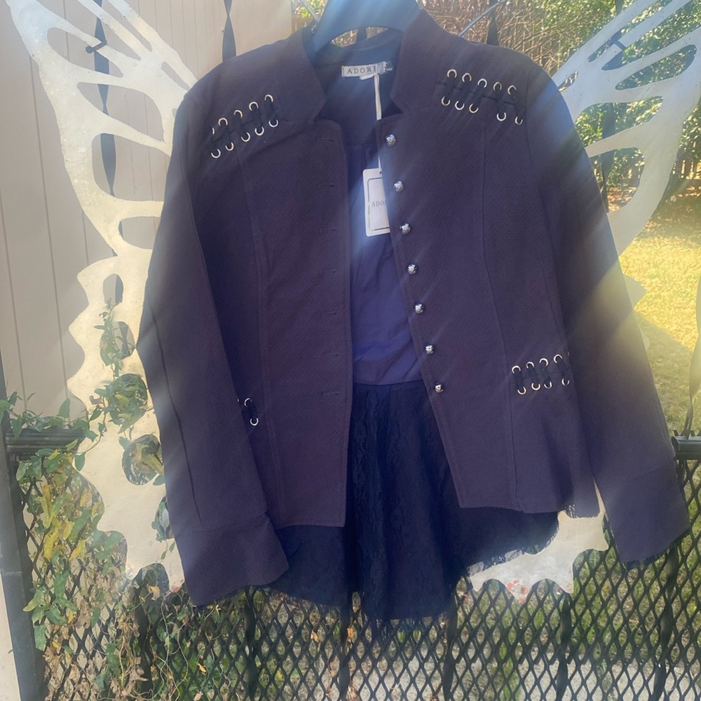 Adore Black Jacket with Silver Accents